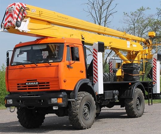 Аренда автовышки в Кашире и  Московской области